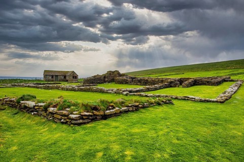 Pictish fortress on the Brough of Birsay