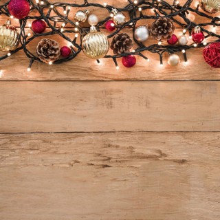 Set different christmas balls fairy lights