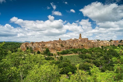 Town view of Pitigliano