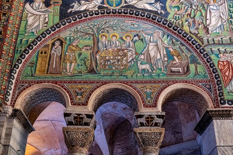Beautiful mosaics in the Basilica di San Vitale