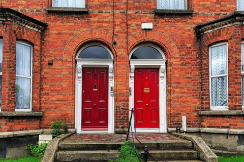Typical terraced houses