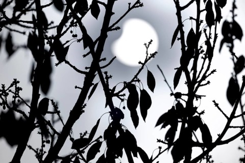 Partial solar eclipse on 25. 10. 2022