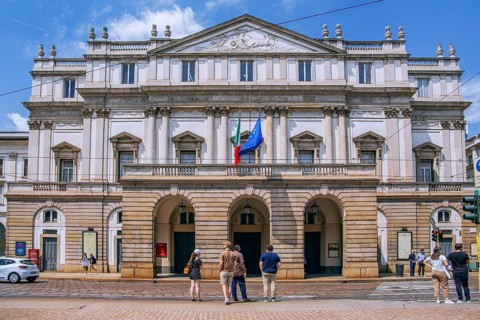 Milan Scala at the Piazza della Scala