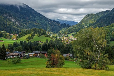 View of Kornau and Tiefenbach