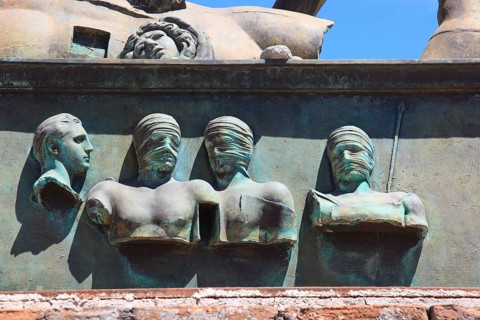 Relief on the base of the statue of Centaur in the area of the Forum