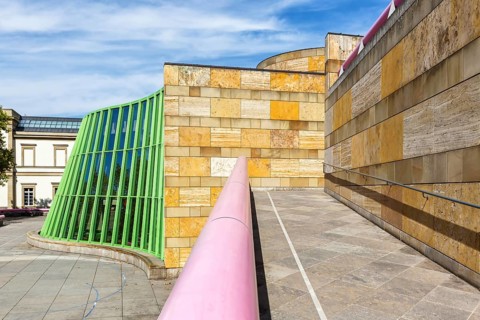 New State Gallery modern architecture in Stuttgart