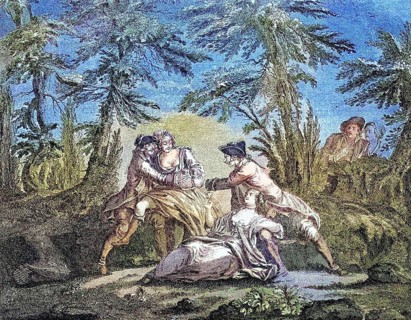 Revelling Soldiers and Prostitutes