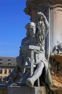 In the old town of Wuerzburg