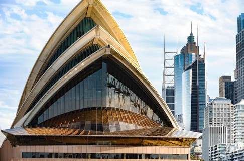 Sydney Opera House roof in Australia