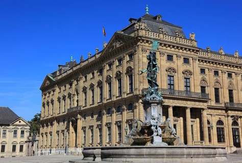 In the old town of Wuerzburg