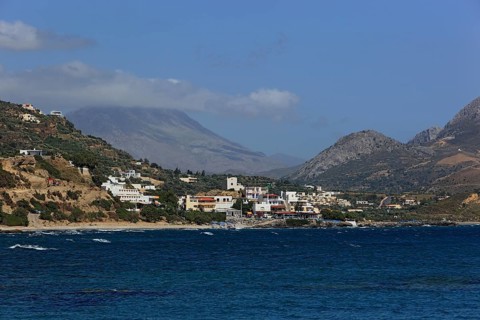 Holiday resort Plakias on the south coast on the Libyan Sea