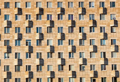 Soviet appartment building in Arkhangelsk