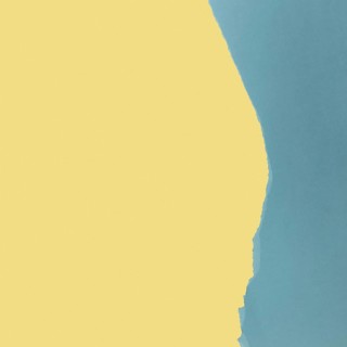 Light yellow blue paper copy space