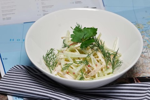 Summer fresh vegetable salad