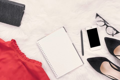 Notebook with smartphone skirt blanket