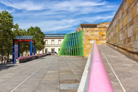 New State Gallery modern architecture in Stuttgart