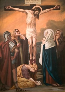 Station of the Cross by an unknown artist. 12 Station