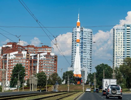 Rocket at the Cosmic Samara museum