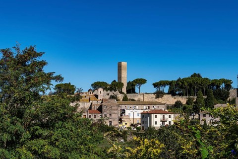 Panorama of the Unesco world heritage site Tarquinia