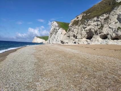 Chalk cliffs at Durdle Door