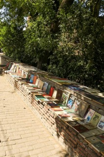 Books of old times are in the bazaar for sale