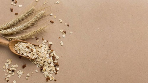 Close up cereal mix