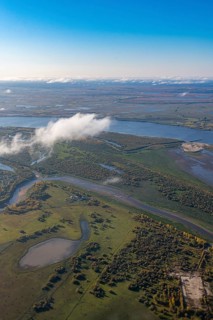 Aerial of the Taiga near