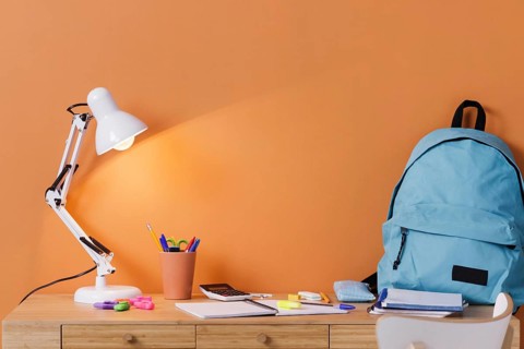 Children desk interior design