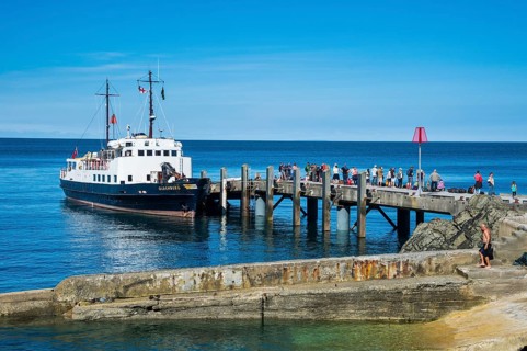 Harbour of the island of Lundy