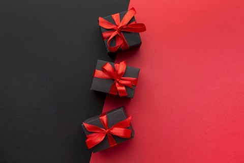 Wrapped gifts assortment with copy space. Resolution and high quality beautiful photo