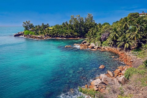 Headland of North East Point Mahe Island