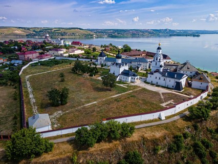 Aerial of the Unesco site Sviyazhsk