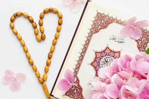 Top view islamic new year concept. Resolution and high quality beautiful photo