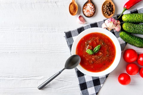 Tomato soup with basil