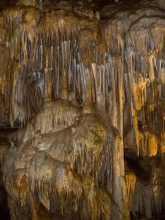 Stalactite formations in the Baerenhoehle