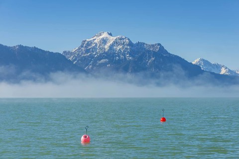 Morning atmosphere at the Forggensee