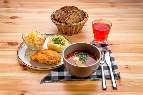 Rustic dinner