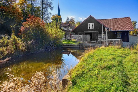 Old sawmill with canal