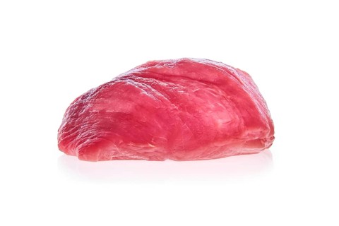 Fresh raw pork meat isolated on white background