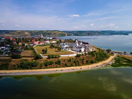 Aerial of the Unesco site Sviyazhsk