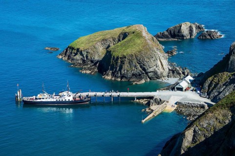 Harbour of the island of Lundy