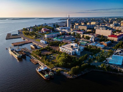 Aerial of Arkhangelsk