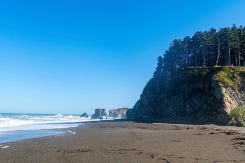Volcanic beach