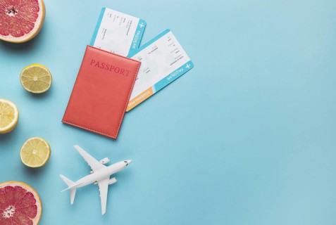 Flight concept with fruits