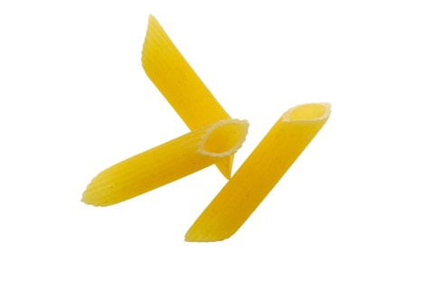 Top view of penne