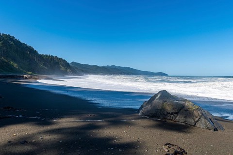 Volcanic beach