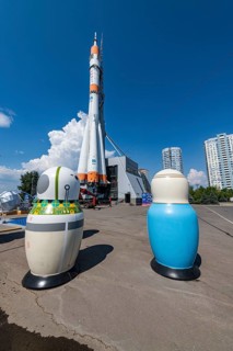 Rocket at the Cosmic Samara museum