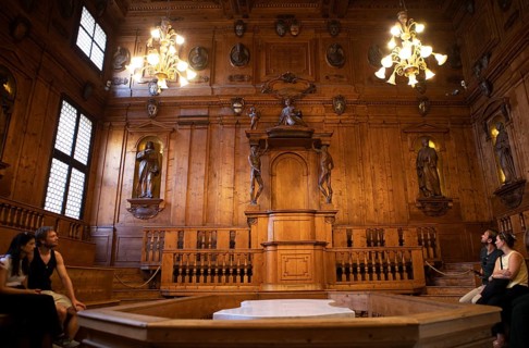Anatomy Theatre at the Biblioteca Comunale dell'Archiginnasio