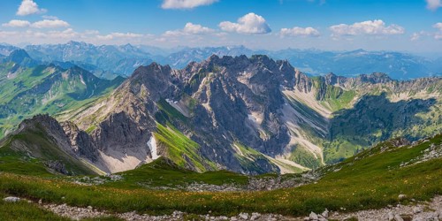 Mountain panorama from the Grosser Daumen