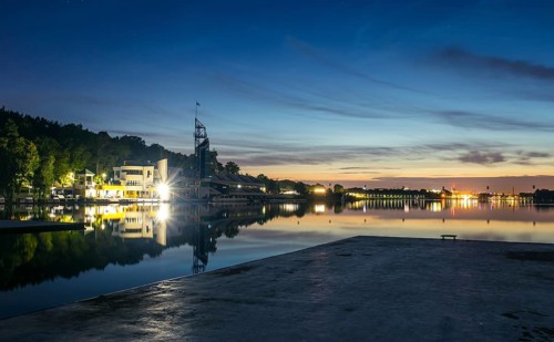 Malta Poznan night view Poland